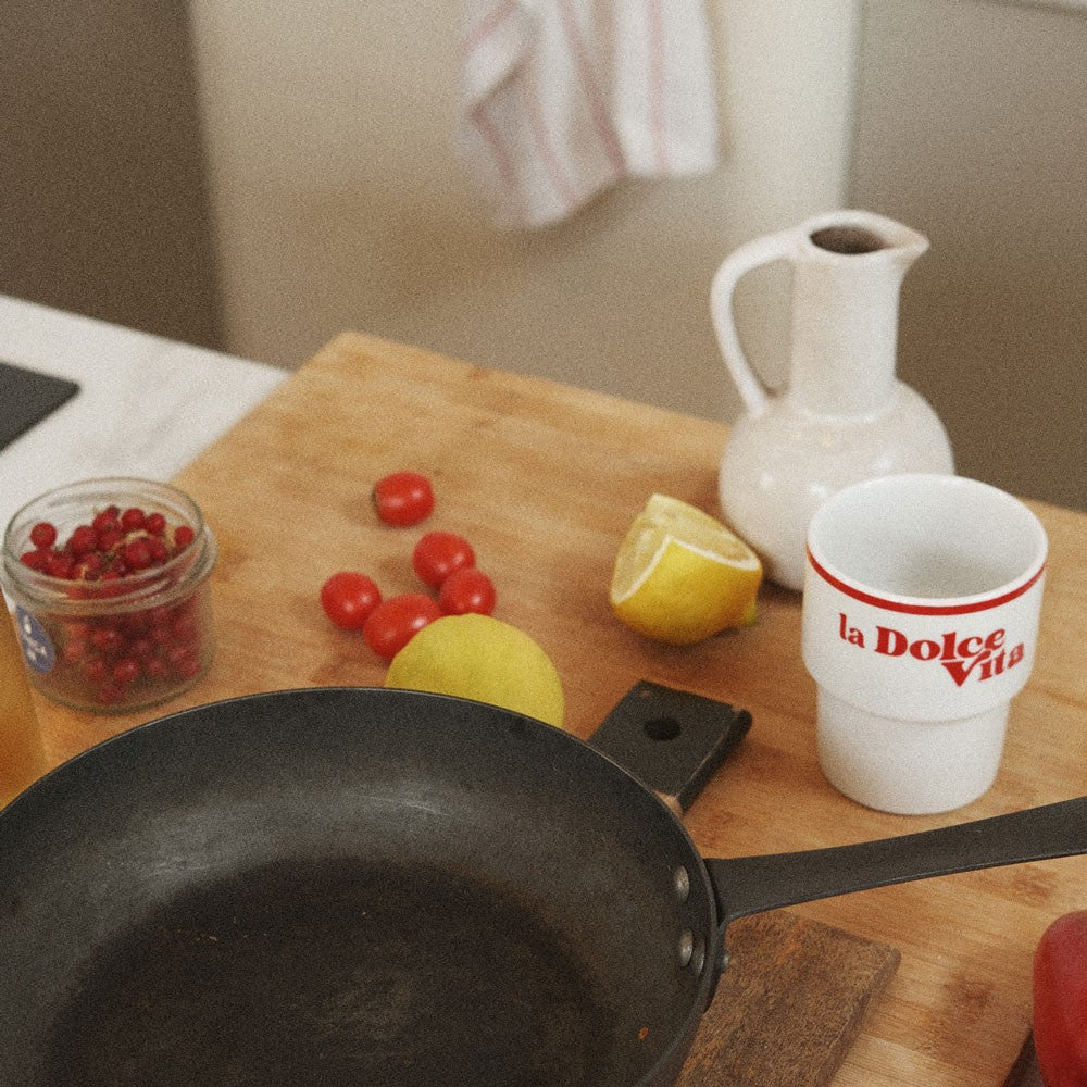 Ceramic Mug Inspired by La Dolce Vita Style