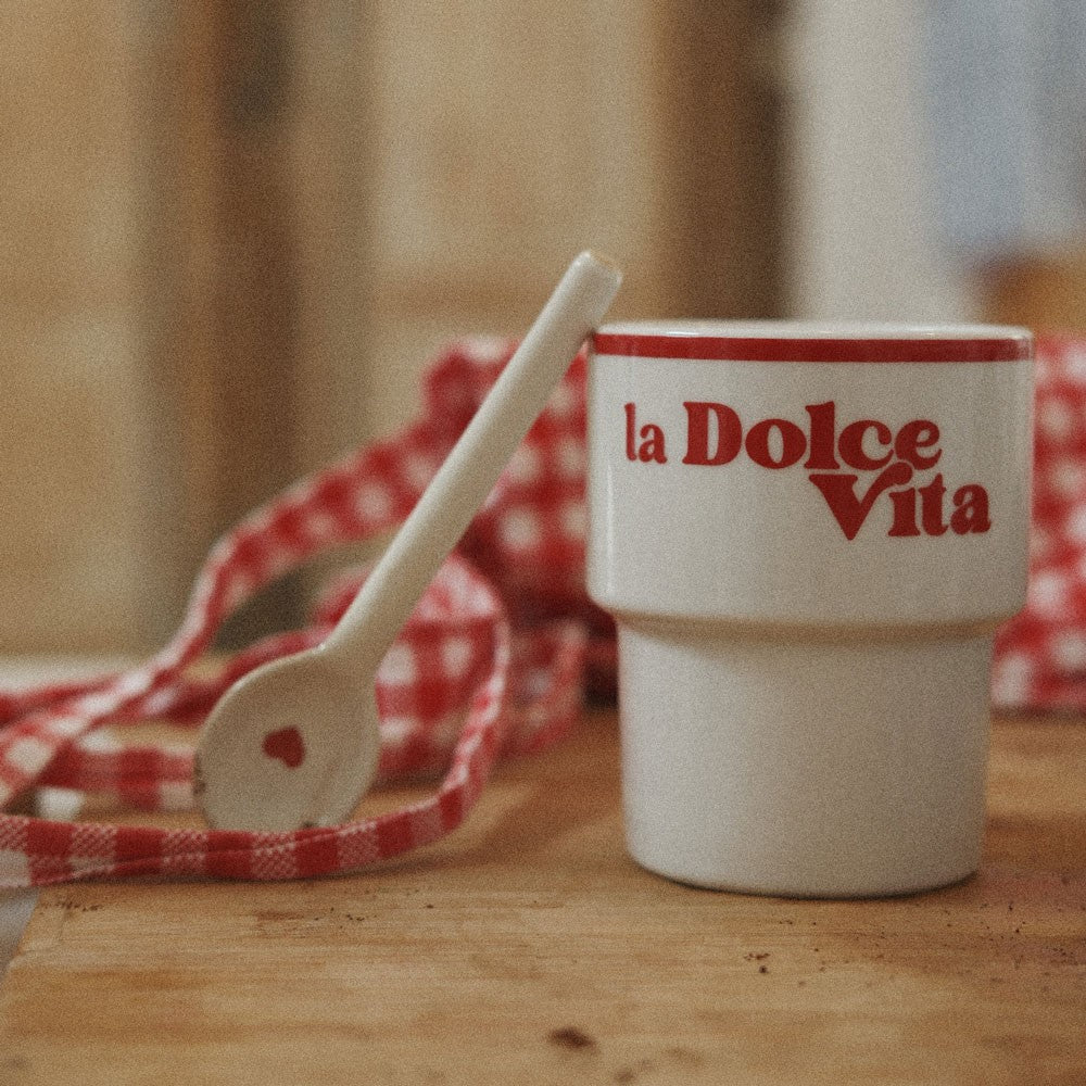 Ceramic Mug Inspired by La Dolce Vita Style