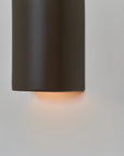 Handcrafted Ceramic Wall Light Curve Warm Brown