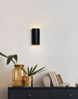 Curve Ceramic Wall Light Black Finish