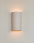 Curve Ceramic Wall Sconce in Extra Matte White