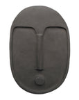 Abstract Ceramic Wall Mask in Grey