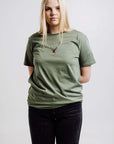 Unisex Deer T Shirt in Khaki