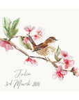 Wren British Garden Bird Personalised Print