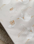 Anti-Roll Wedge Baby Changing Mat - Welcome Baby Print