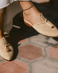 Raffia Slippers Ladame