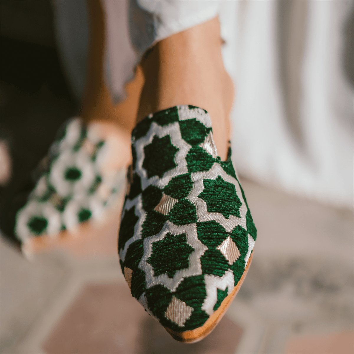 Leather Slippers Tamghra