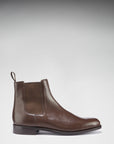 Brown Leather Chelsea Boots, Welted Leather Sole