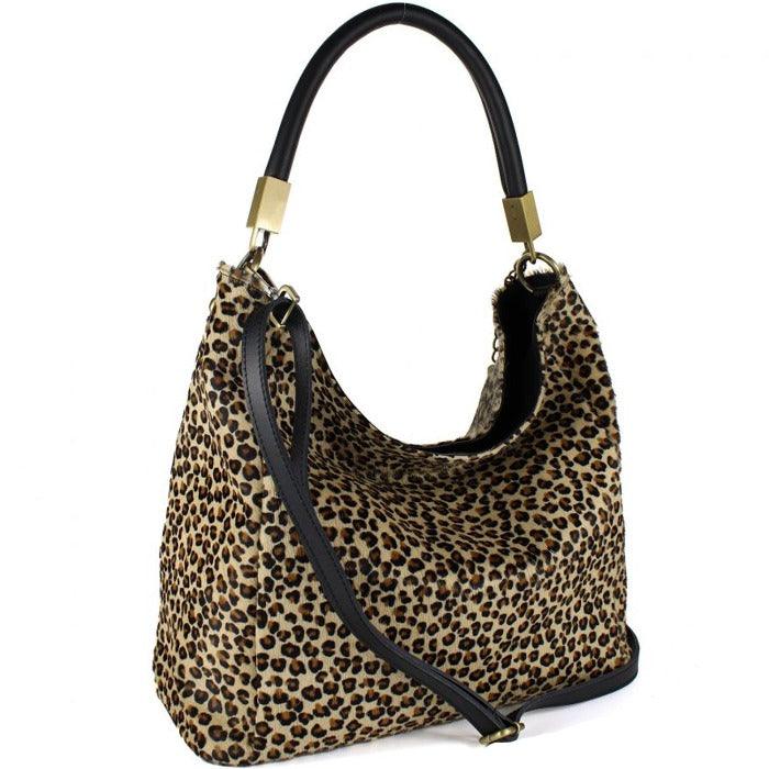 Cheetah Print Leather Tassel Grab Bag – Elegant &amp; Versatile by Sostter at brixbailey.com