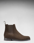 Brown Suede Chelsea Boots, Welted Leather Sole
