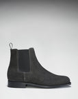 Grey Suede Chelsea Boots, Welted Leather Sole