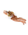 Color Tassel Earrings in Rose Gold and Silver