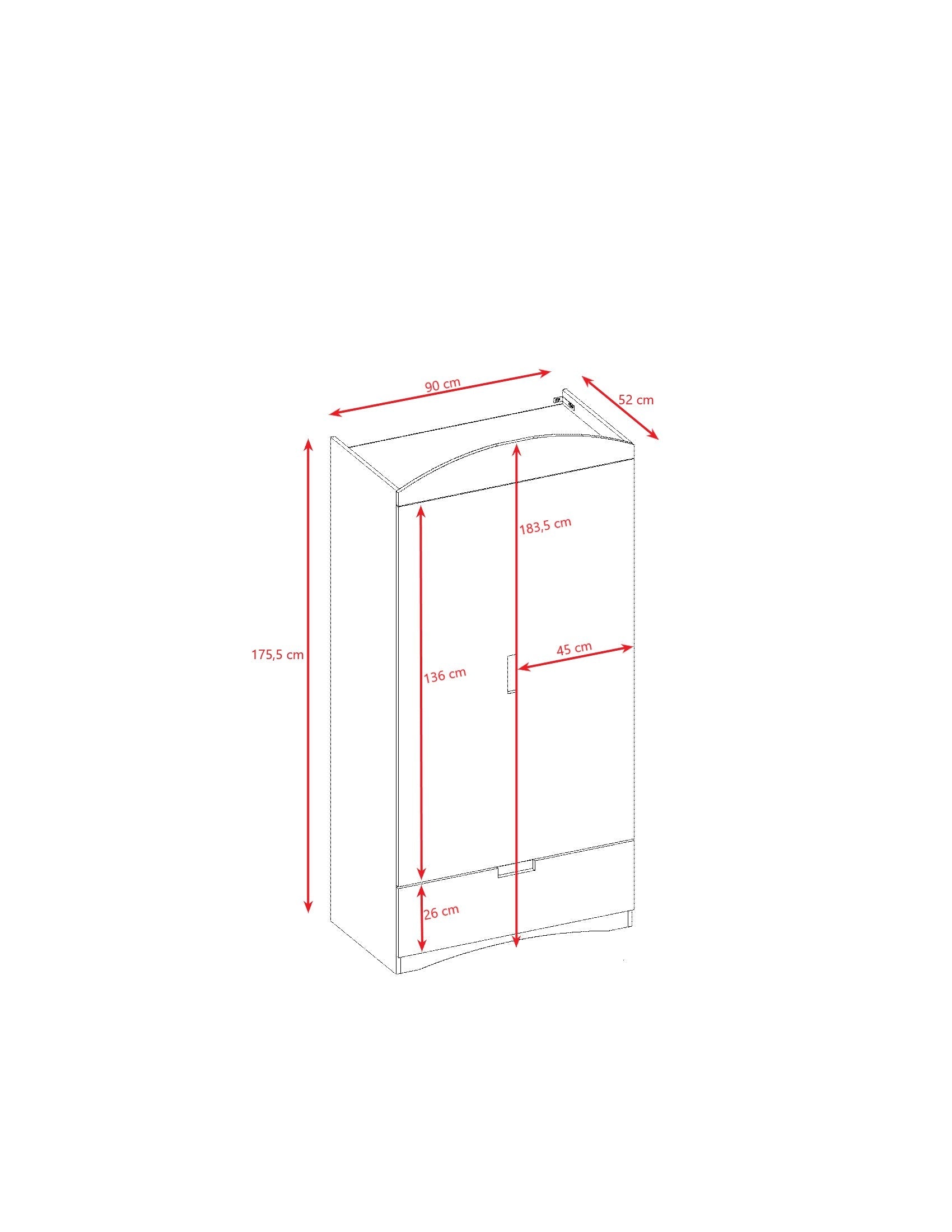 Classic White Wardrobe for Kids