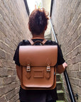 Handmade Leather City Backpack - Chestnut