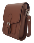 Handmade Leather Festival Phone Bag - Chestnut