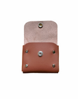 Handmade Leather Simple Coin Purse - Chestnut