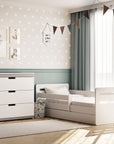 Stylish Children's Wardrobe in White and Grey