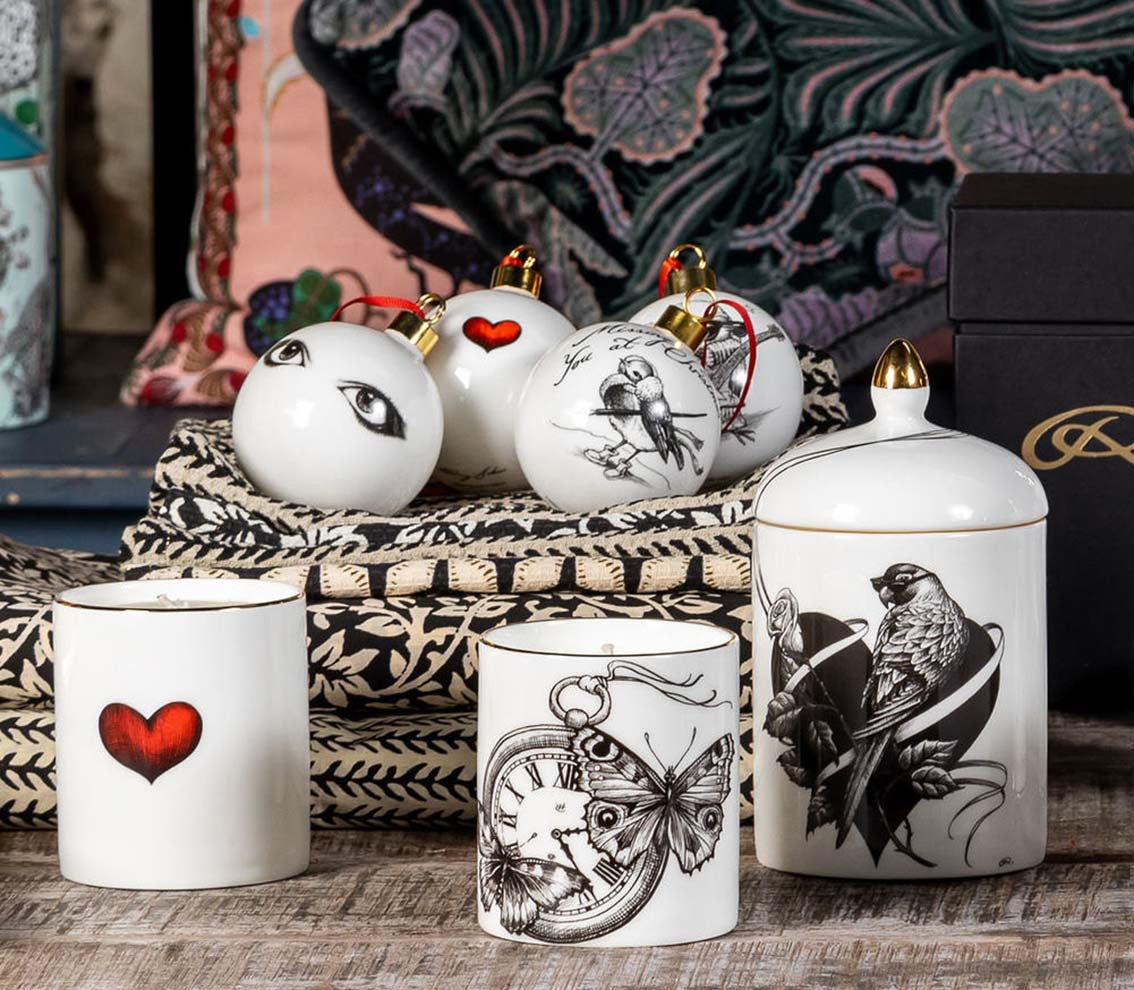 Hand Illustrated Christmas Decorations at Brix and Bailey