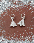 Christmas Tree Personalised Silver Charm