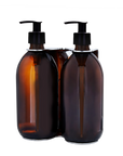Chrome Double Wall Mounted Soap Dispenser