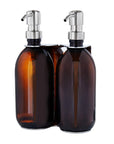 Chrome Double Wall Mounted Soap Dispenser