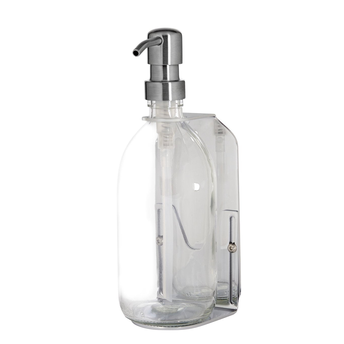 Chrome Single Wall Mounted Soap Dispenser-10