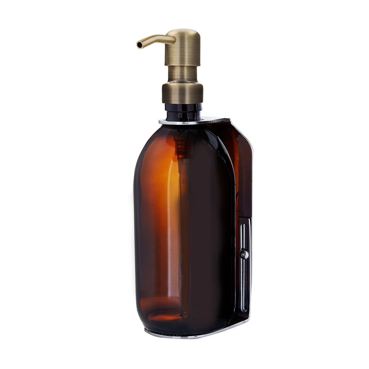 Chrome Single Wall Mounted Soap Dispenser