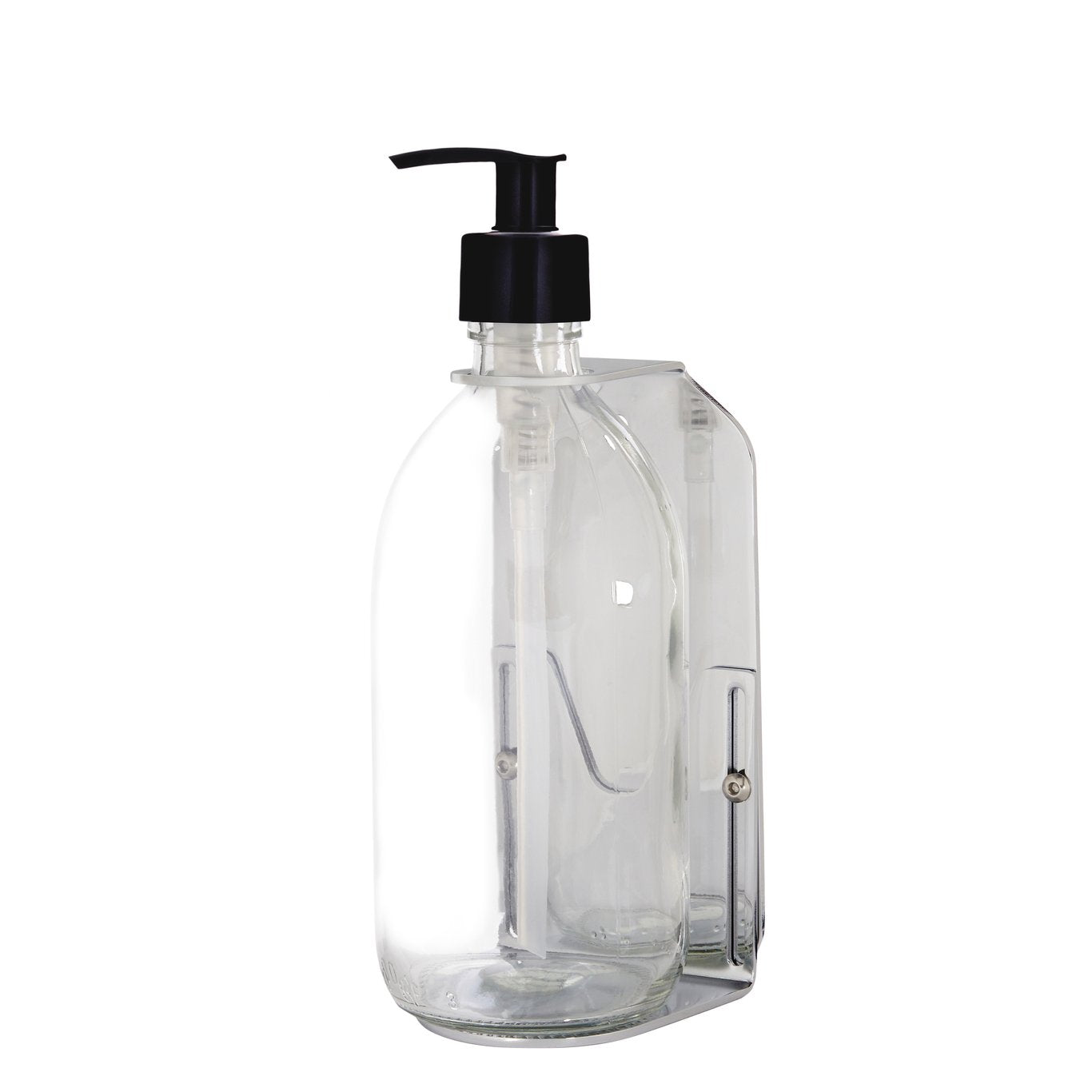 Chrome Single Wall Mounted Soap Dispenser-12