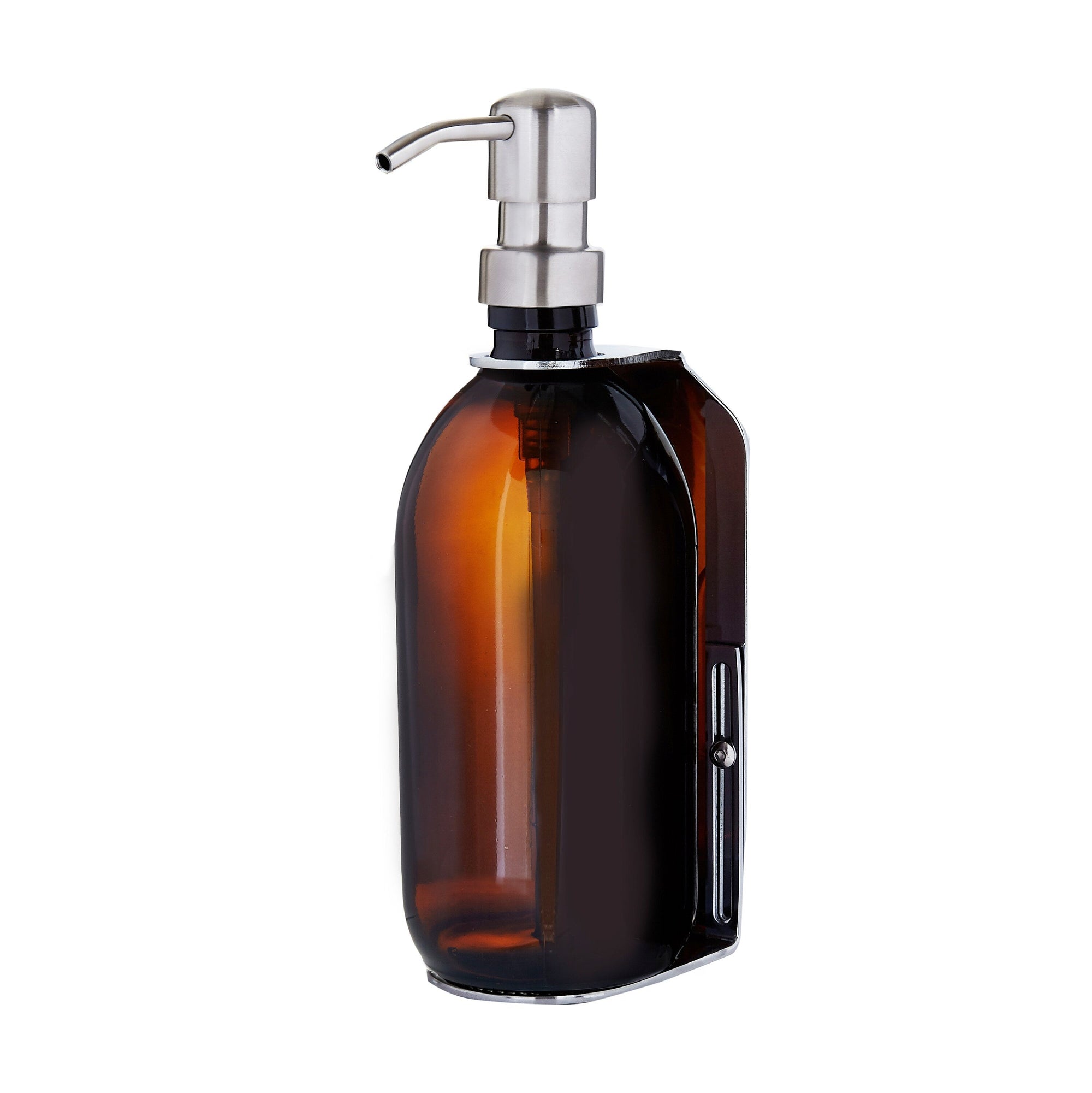 Chrome Single Wall Mounted Soap Dispenser-2