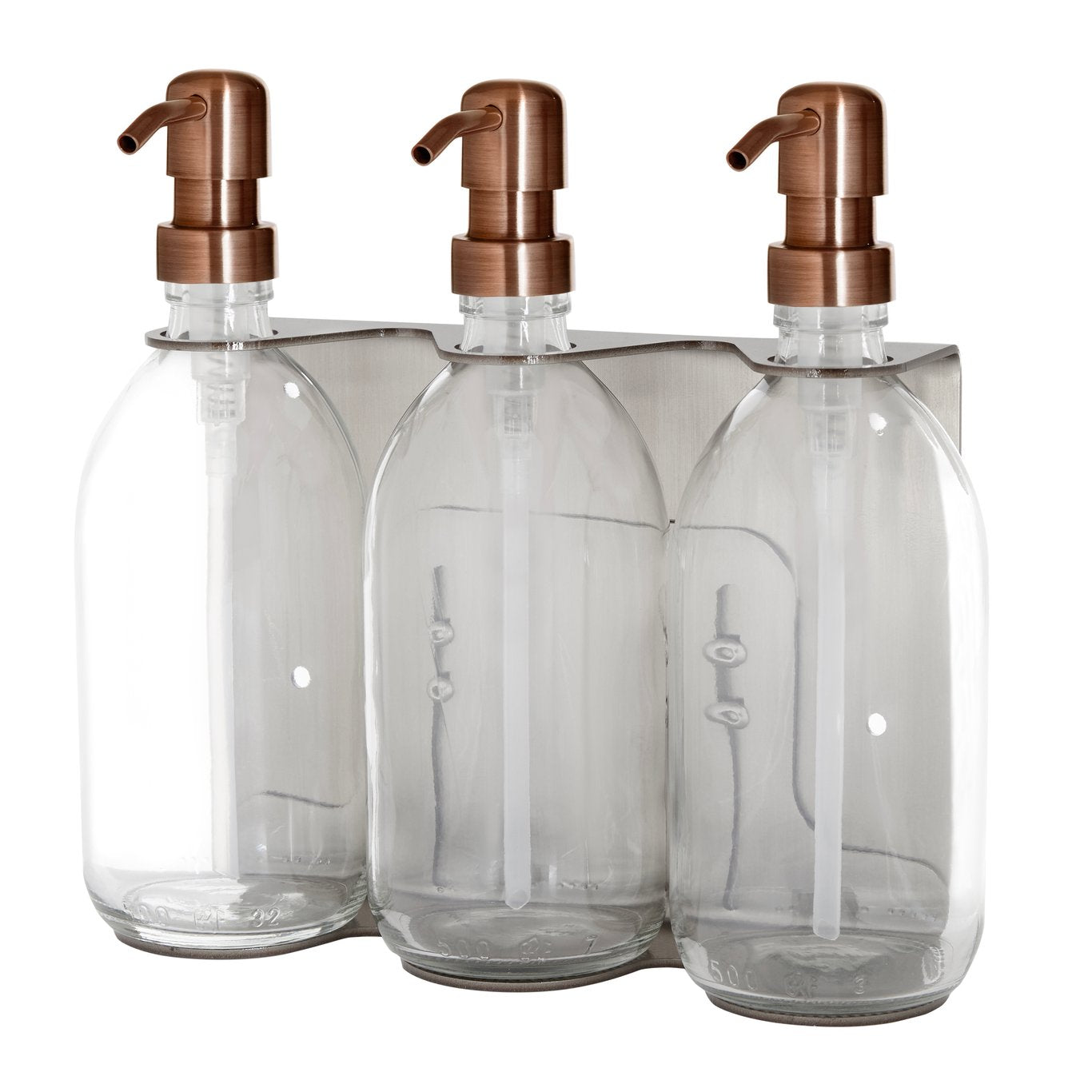 Chrome Triple Wall Mounted Soap Dispenser-7