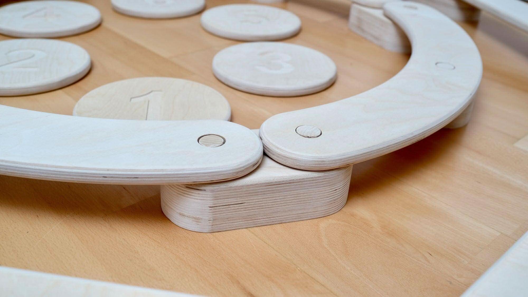 Circular Wooden Balance Beam Set | Montessori-2