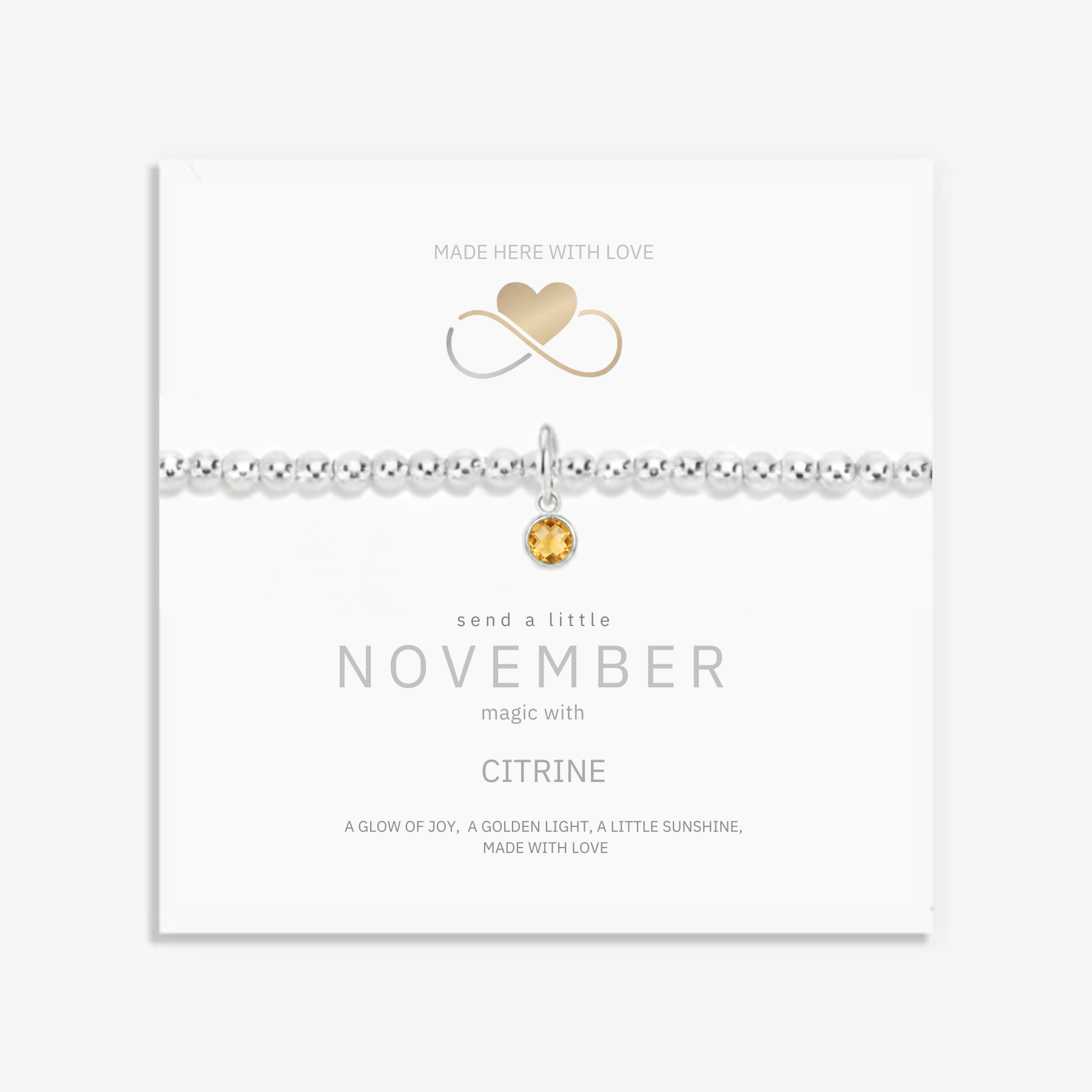 Citrine Birthstone Bracelet
