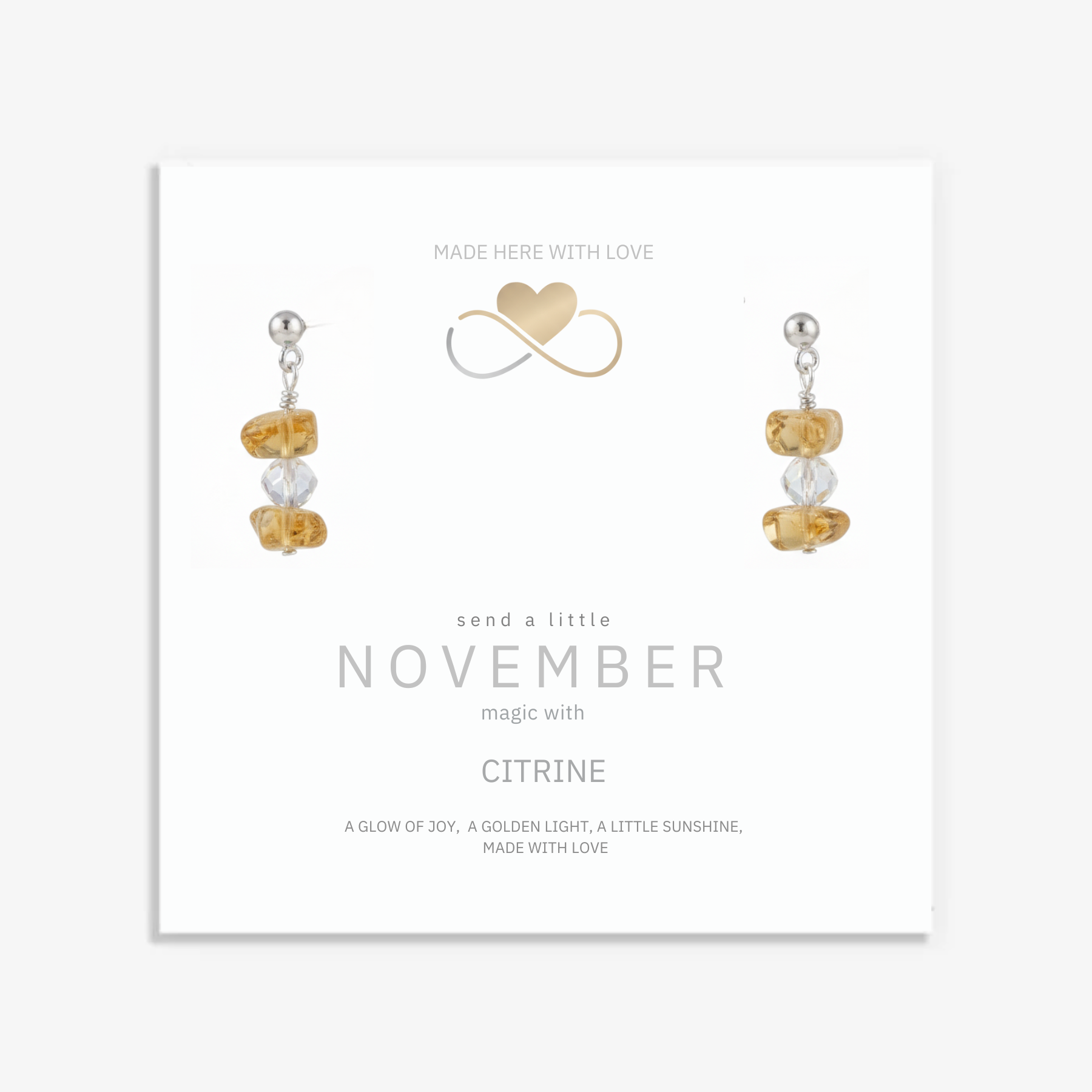 Citrine Bracelet and Earring Set