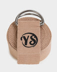 Yoga Studio GOTS Organic Cotton D-Ring 2.5m Yoga Belt Strap