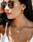 Classic Athena Kate Drop Earrings: Pink Chalcedony