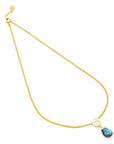 Classic Athena Kate Gemstone Necklace: Labradorite