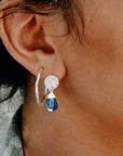 Classic Athena Kate Drop Earrings: Silver Iolite