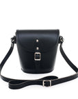 Handmade Leather Barrel Bag - Black