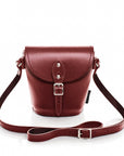 Handmade Leather Barrel Bag - Oxblood