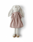 Classic Cotton Bunny Toy in Rose Check Dress