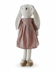Classic Cotton Bunny Toy in Rose Check Dress
