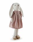 Classic Cotton Bunny Toy in Rose Check Dress