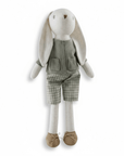 Classic Cotton Bunny Toy – Sage Green Outfit