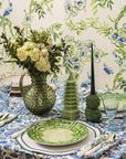 Classic Green Round Placemats - Set of 4
