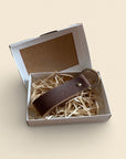 Handcrafted Recycled Leather Keychain – Perfect Gift Idea by Yoru at www.brixbailey.com