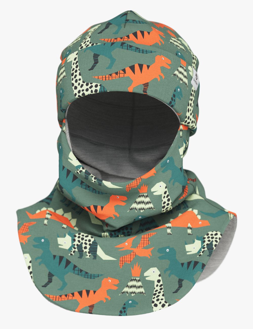 Thermal Merino Balaclava for Kids Dinosaurs