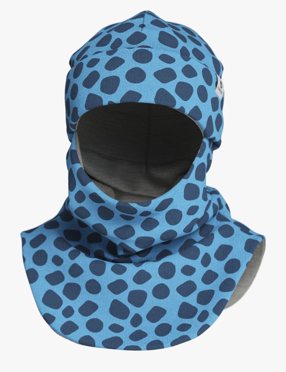 Thermal Merino Balaclava for Kids Blue Spots