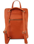 Clementine Soft Pebbled Leather Pocket Backpack - Brix + Bailey