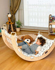 Climbing Arch / Rocker and White Star Pillow | Imaginative Play Set-0