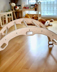 Montessori Climber Set: Arch, Rocker, Ramp, and Pillow Options-2